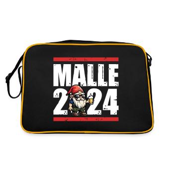 Malle 2024 Dicton de fête - Sac Retro - noir/or - Dos