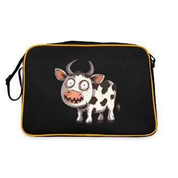 Vache Halloween Zombie - Sac Retro - noir/or - Dos