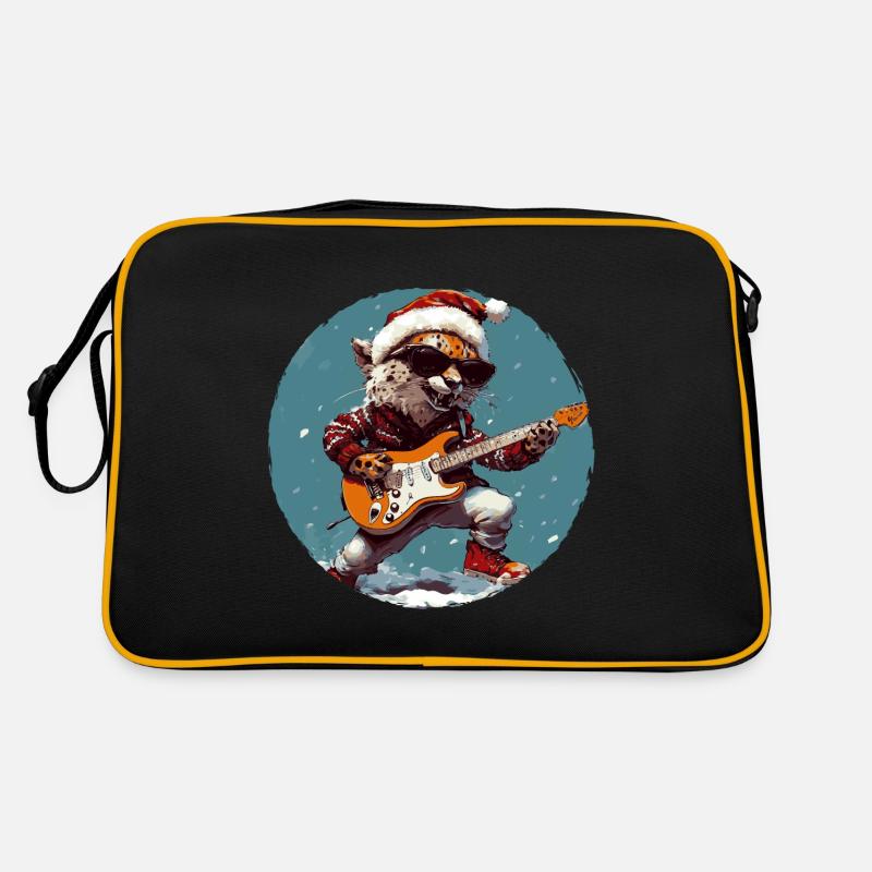 Guitare Rocker de Noël guépard Sac Retro