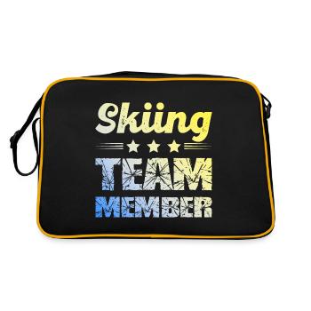 Skiing Team - Retro Bag - black/gold - Back