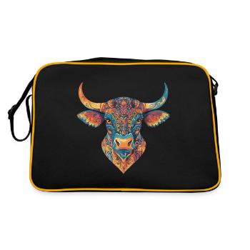 Bulle - Retro Tasche - Schwarz/Gold - Hinten