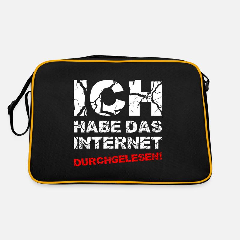 Ich Habe Das Internet Durchgelesen Retro Tasche