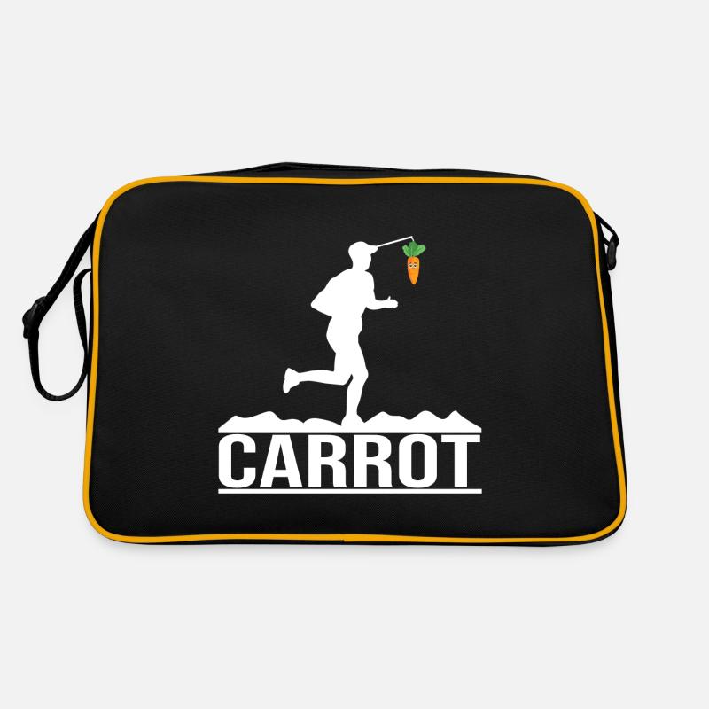 Marathon - Retro Tasche - Schwarz/Gold