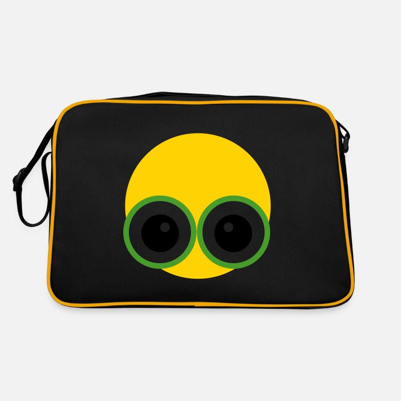 YELLOW-GREEN-EYE-MONSTER aka Y-G-E-M Retro Tasche