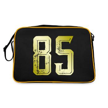 85 number symbol - Retro Bag - black/gold - Back