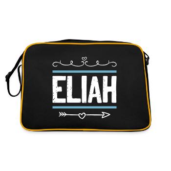Élie - Sac Retro - noir/or - Dos