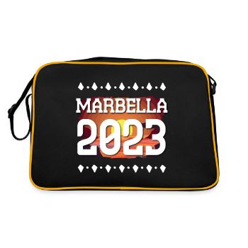 Marbella 2023 - Retro Tasche - Schwarz/Gold - Hinten