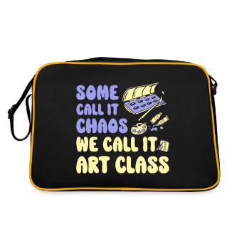 Professeur d’art Drôle de dicteur Cours d’art Cours d’art - Sac Retro - noir/or - Dos