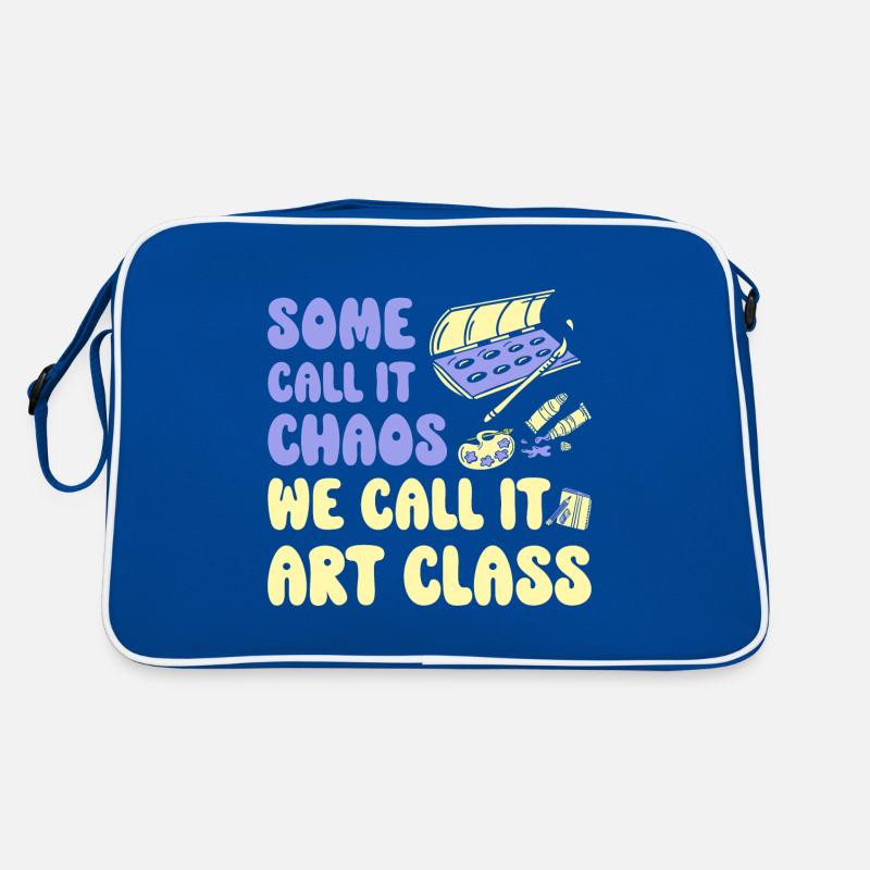 Professeur d’art Drôle de dicteur Cours d’art Cours d’art Sac Retro