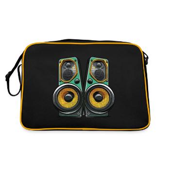 Music Boxing Symbol Bass - Retro Bag - black/gold - Back