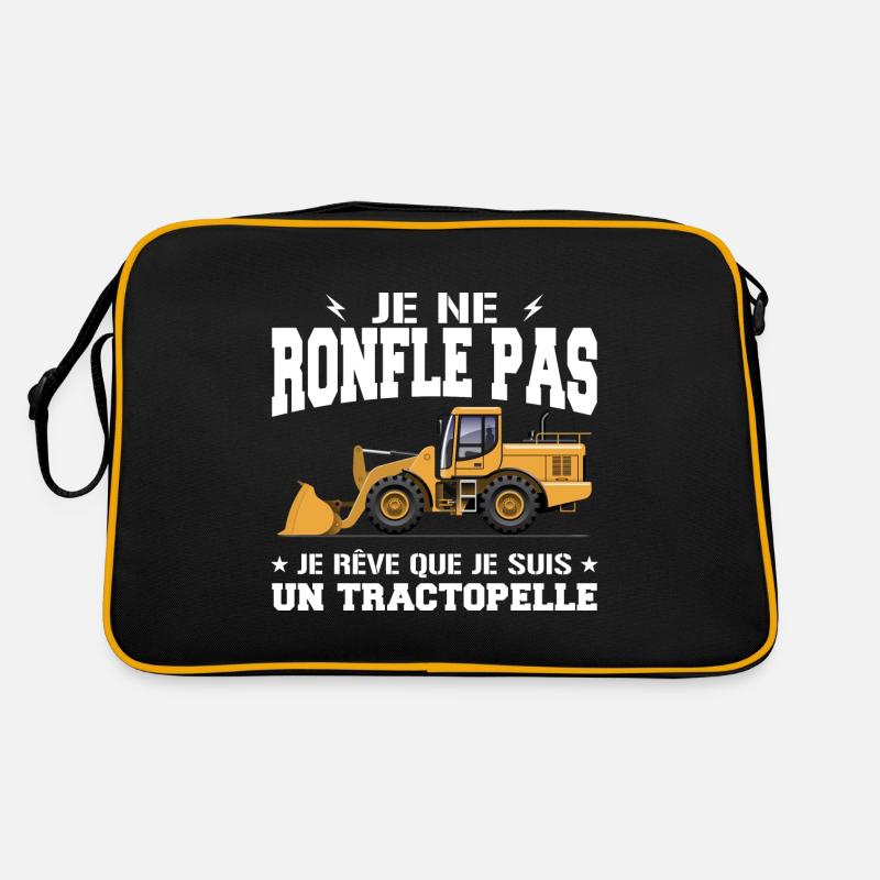 Engin de chantier Tractopelle Ronfler Sac Retro
