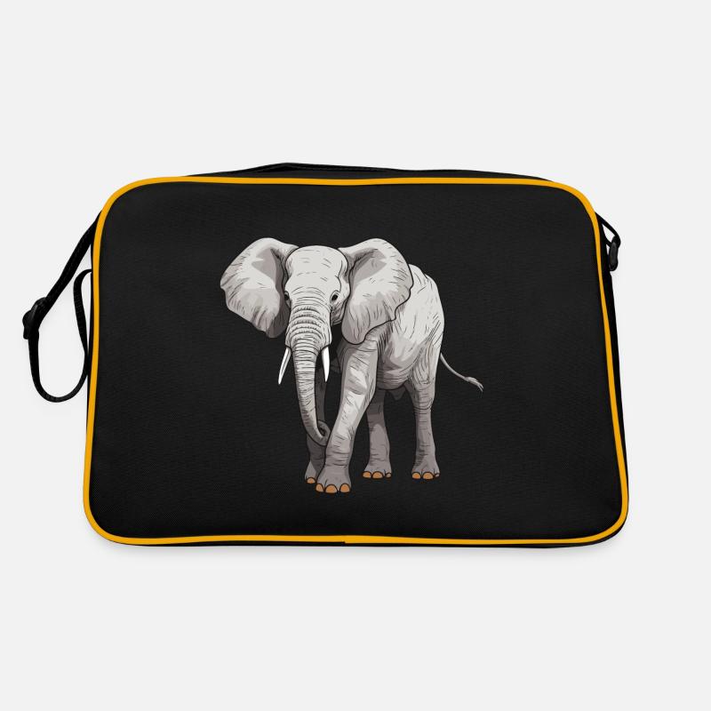 Elefant Tier Retro Tasche