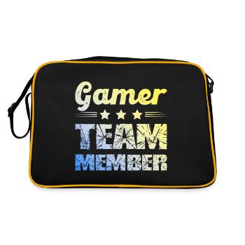 Équipe de joueurs - Sac Retro - noir/or - Dos