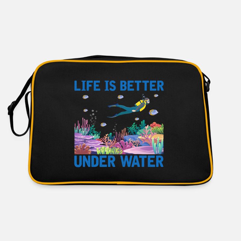 Diving Adventure Divers Sea Ocean Retro Bag
