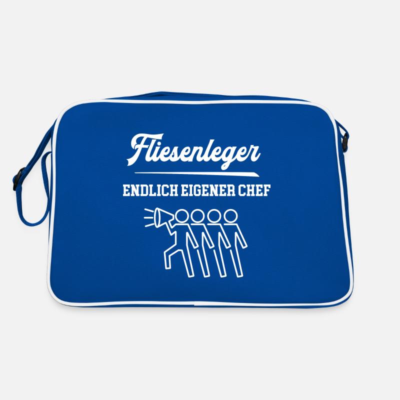 Fliesenleger Endlich Eigener Chef Bodenleger Firma Retro Tasche