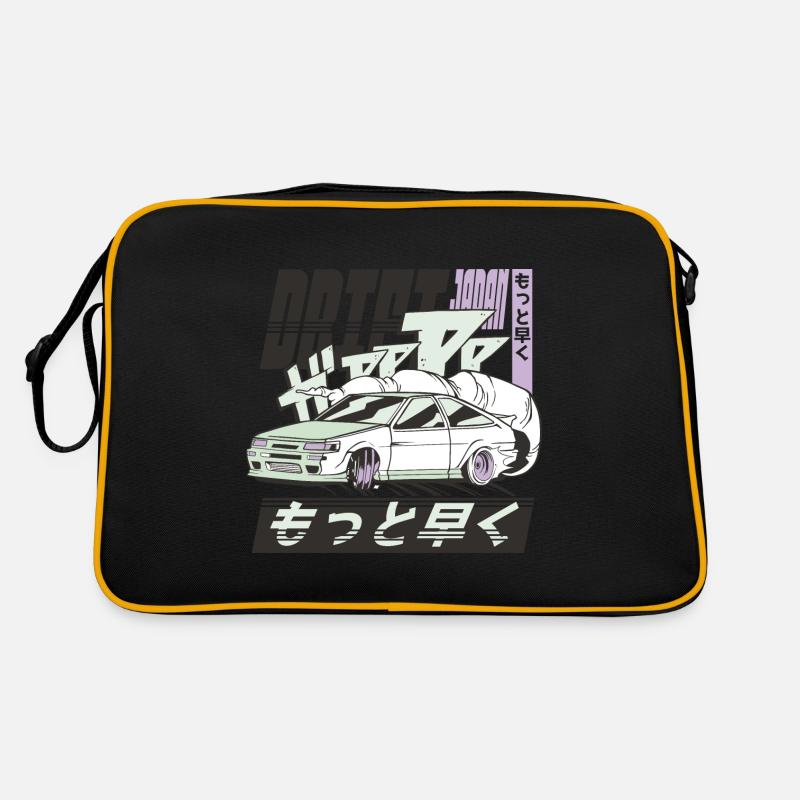 Drift Japan - Retro Tasche - Schwarz/Gold