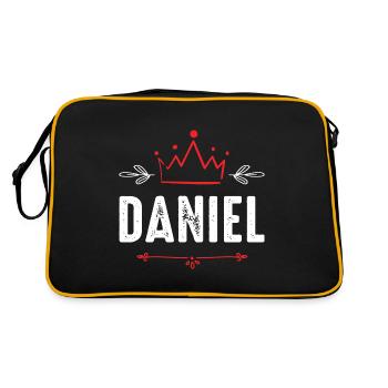 Daniel - Retro Bag - black/gold - Back