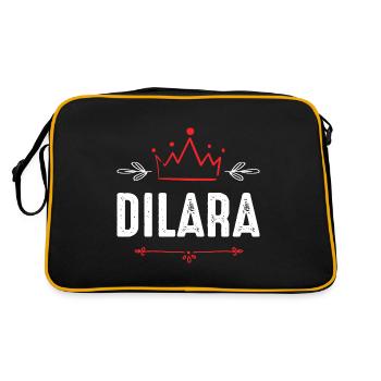 Daniel - Retro Bag - black/gold - Back