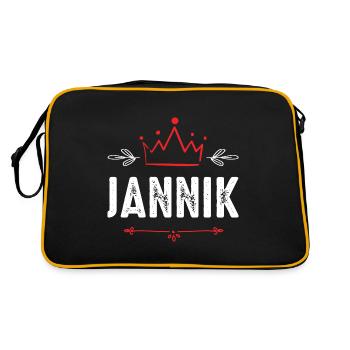 Jannik - Sac Retro - noir/or - Dos