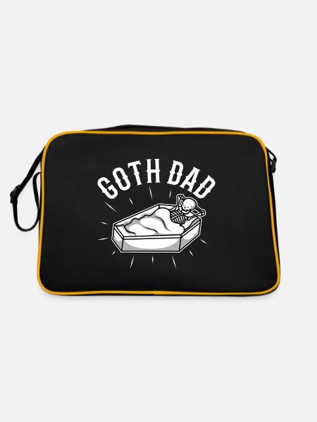 Papa gothique - Sac Retro - noir/or - Dos