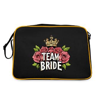 Team Bridal Wedding Roses - Retro Bag - black/gold - Back