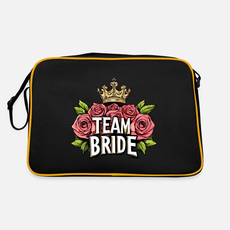 Équipe Roses de mariage de mariée Sac Retro