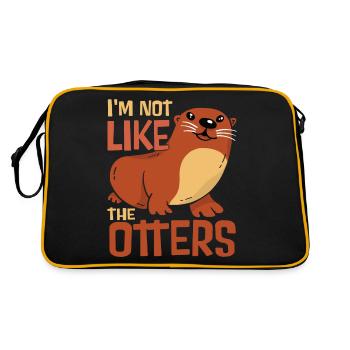 Loutre, je ne suis pas comme les loutres - Sac Retro - noir/or - Dos