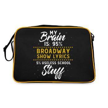 Actor Theater Actress Stage Musical - Retro Bag - black/gold - Back