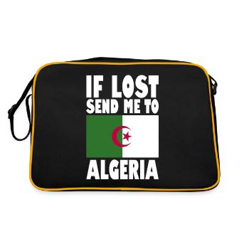 Drapeau algérien - Sac Retro - noir/or - Dos