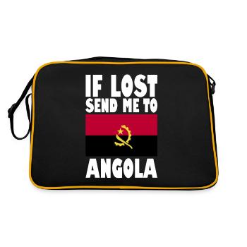 Drapeau de l’Angola - Sac Retro - noir/or - Dos