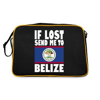 Drapeau du Belize - Sac Retro - noir/or - Dos