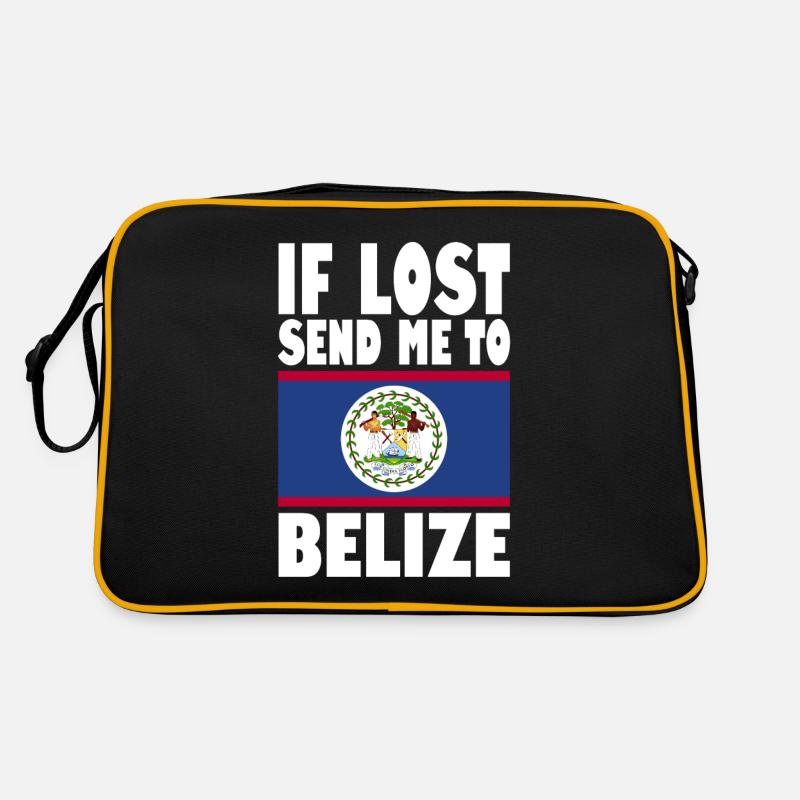 Belize Flag Saying Retro Bag