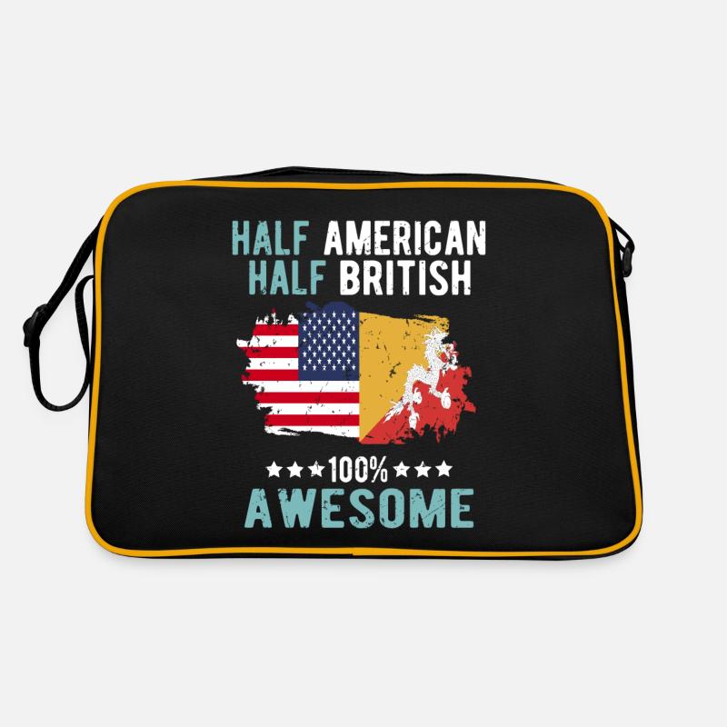 Half American Half British Retro Bag