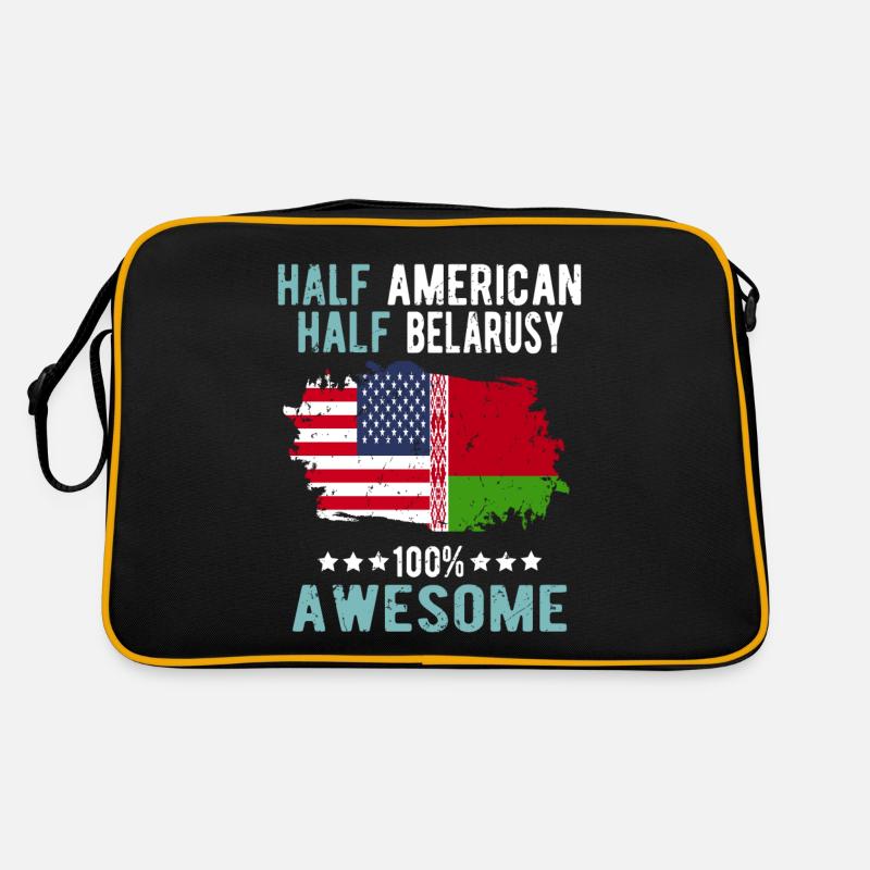 Half American Half Belarusian Retro Bag