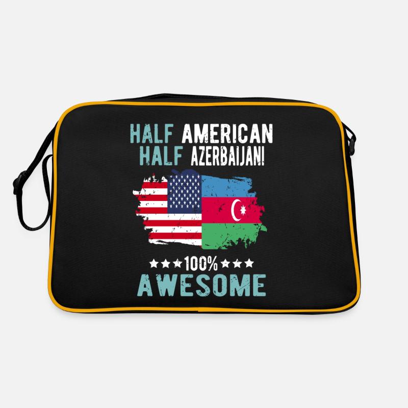 Moitié américain moitié azerbaïdjanais Sac Retro