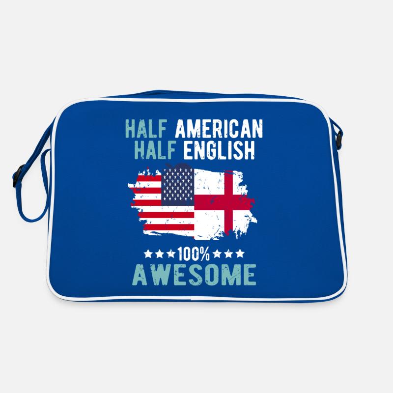 Halb Amerikaner Halb Engländer Retro Tasche