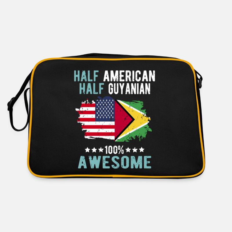 Halb Amerikaner Halb Guyaner Retro Tasche