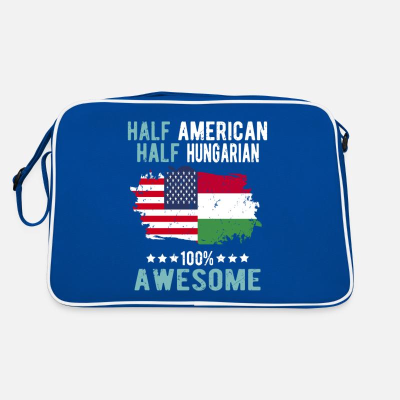 Halb Amerikaner Halb Ungar Retro Tasche