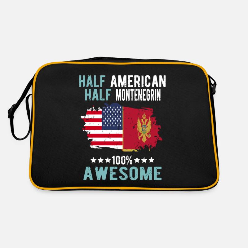 Moitié américain moitié monténégrin Sac Retro