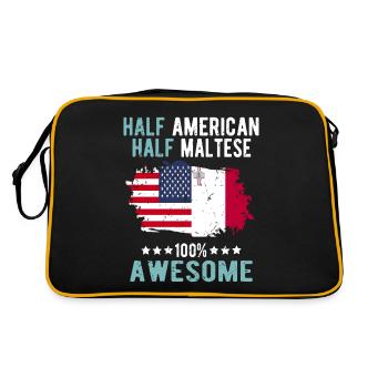 Moitié américain Demi Mateser - Sac Retro - noir/or - Dos