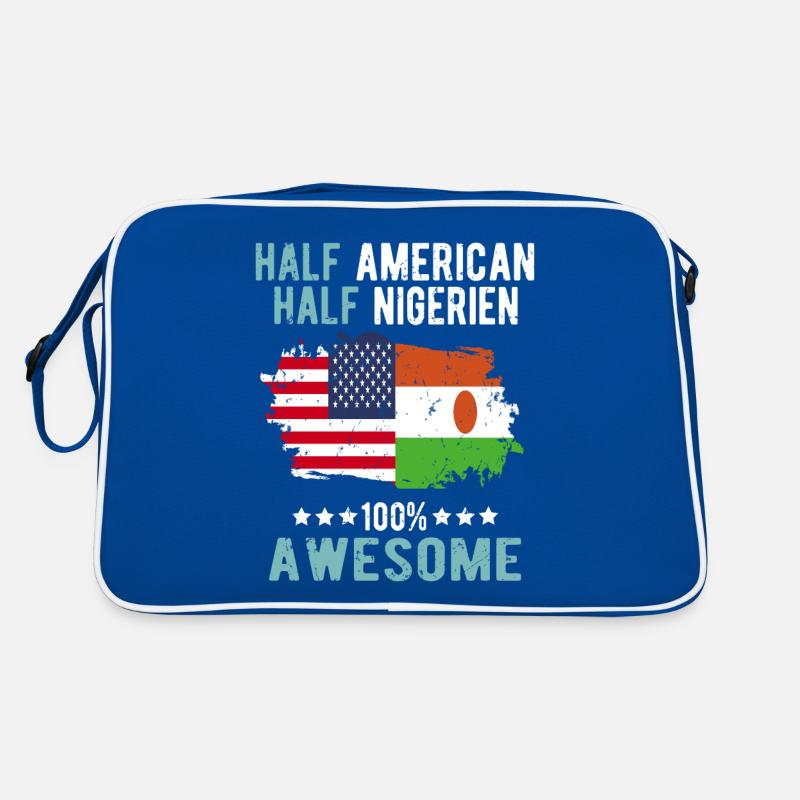 Half American Half Nigrer Retro Bag