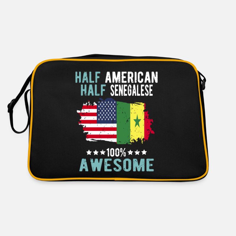 Moitié américain moitié sénégalais Sac Retro