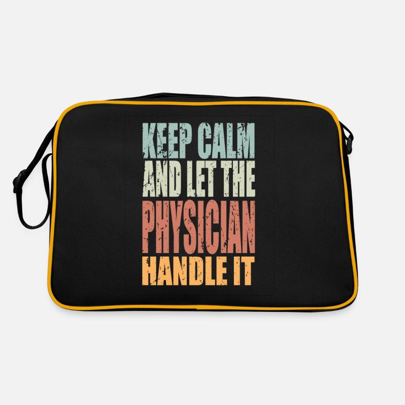 Keep Calm Physiker Spruch Physiker Geschenk Retro Tasche