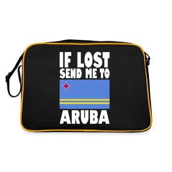 Drapeau d’Aruba - Sac Retro - noir/or - Dos