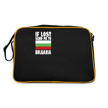 Dicton du drapeau de la Bulgarie - Sac Retro - noir/or - Dos