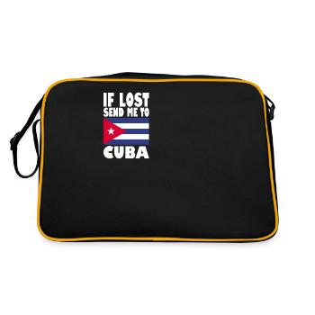Drapeau de Cuba - Sac Retro - noir/or - Dos