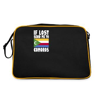 Comoro's flag saying - Retro Bag - black/gold - Back