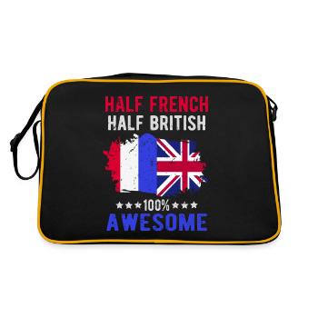 Half French Half British - Retro Bag - black/gold - Back