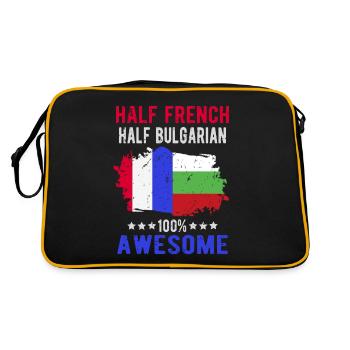 Moitié Français moitié bulgare - Sac Retro - noir/or - Dos