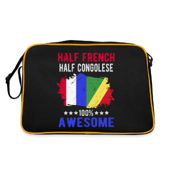 Moitié Français moitié congolais - Sac Retro - noir/or - Dos